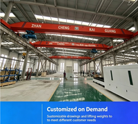 Pont roulant monopoutre LDA personnalisable de 20 tonnes, portée de 19,5 m, électrique, pour ligne de production en usine