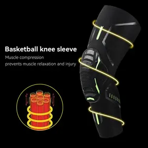 Anti-Collision Kniebeschermers Lange Compressie Been Mouwen Braces Voor Basketbal Volleybal Voetbal