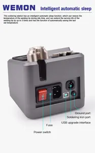 Estación de <span class=keywords><strong>Soldadura</strong></span> Inteligente T210 T245 T115 T31 para <span class=keywords><strong>Soldadura</strong></span> de PCB de Teléfonos Móviles BGA SMD, Compatible con Puntas <span class=keywords><strong>JBC</strong></span> C115 C245 C210 - Product Image 5