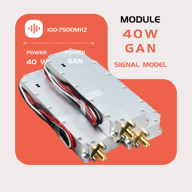 Anti-drone RF Module 40W Narrowband GaN Module 20-8000MHz UAV RF Power Measurement System for Critical Infrastructure Monitoring