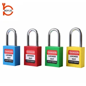 High Quality Durable Plastic Nylon Lockout Padlock Top Security Industrial Safety Locks