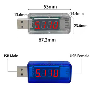 Medidor de Voltaje y Corriente USB Charger Doctor, 4 Dígitos, 3A 7V, Pantalla Digital para Uso Doméstico - Product Image 4