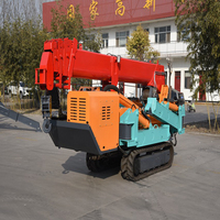 Grue araignée de 5 tonnes - Montée sur camion - Moteur hydraulique Kama - Options diesel/électrique - Télécommande disponible - Utilisation industrielle