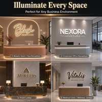 Letrero Metálico Personalizado para Exteriores con Logotipo de Tienda, Letrero de Lujo con Logotipo Empresarial, Letras Personalizadas en Acrílico 3D, Decoración de Pared para Salón de Belleza y Spa