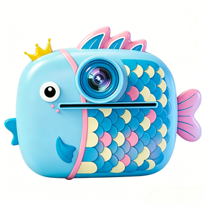 <span class=keywords><strong>Appareil</strong></span> <span class=keywords><strong>photo</strong></span> instantané pour enfants en forme de poisson de dessin animé, <span class=keywords><strong>appareil</strong></span> <span class=keywords><strong>photo</strong></span> <span class=keywords><strong>numérique</strong></span> à double objectif HD 1080P <span class=keywords><strong>avec</strong></span> <span class=keywords><strong>imprimante</strong></span> thermique pour enfants, cadeau d'anniversaire - Product Image 4