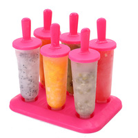 Usine bricolage moule à Popsicle poche chaude sorbetière été boîte à glace en plastique pour crème glacée maison et sucettes glacées