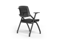 Chaise de formation pliante, chaise d'ordinateur confortable pour longues sessions, siège de réunion, vente en gros d'usine, chaise noire simple
