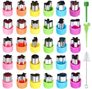 Juego <span class=keywords><strong>de</strong></span> formas <span class=keywords><strong>de</strong></span> cortador <span class=keywords><strong>de</strong></span> frutas y verduras <span class=keywords><strong>de</strong></span> grado alimenticio, 33 Uds., molde <span class=keywords><strong>de</strong></span> sellos <span class=keywords><strong>para</strong></span> repostería <span class=keywords><strong>de</strong></span> galletas <span class=keywords><strong>para</strong></span> niños y <span class=keywords><strong>niñas</strong></span>, <span class=keywords><strong>Kit</strong></span> <span class=keywords><strong>de</strong></span> accesorios <span class=keywords><strong>para</strong></span> fiambrera DIY - Product Image 1