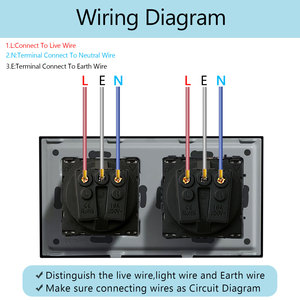 Normal 86*157mm Double Germany Type <strong>F</strong> 16A,220V Wall <strong>Socket</strong> - Product Image 6