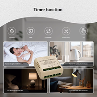 Mini-interrupteur intelligent WiFi Smart Life Graffiti pour maison connectée, contrôle à distance via application Android, fonction de minuterie marche/arrêt, module compact IPS