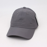 Topi Baseball 6 Panel Unisex Anti Air Anti Hujan Bahan Nylon Cepat Kering dan Bernapas, Dapat Disesuaikan, Bordir - Olahraga Empat Musim