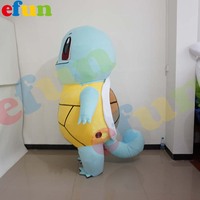 Efun quantité minimale de commande-Costume de mascotte de tortue Jeni gonflable personnalisé professionnel 1 pièce costumes de mascotte d'animaux de dessin animé à vendre