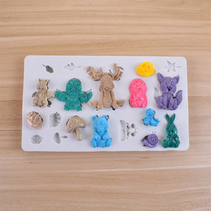 Moule à Fondant en Silicone, figurine d'animal de Zoo, pour bonbons au chocolat, pâte de gomme, en argile polymère, résine - Product Image 3