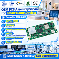 Cartes de contrôle électroniques pour maison intelligente, PCBA de haute qualité, circuits imprimés pour capteurs intelligents, fournisseur de services d'assemblage professionnel