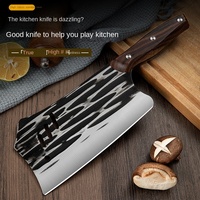 Couteau de cuisine en acier inoxydable forgé à la main, couteau de cuisine tranchant pour couper la viande, les os, tuer le poisson