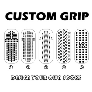 Tùy Chỉnh Grip Vớ Đệm Crew Vớ Thể Thao Chống-Trượt Bóng Đá Bóng Đá Đào Tạo Màu Đỏ Vớ - Product Image 2