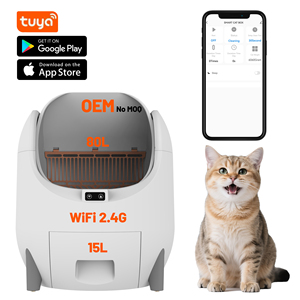 Thông Minh Tự Làm Sạch Mèo Hộp Làm Sạch Robot Tự Động Mèo Với 15L15L Bin Ứng Dụng Điều Khiển Cho Nhiều Mèo - Product Image 1