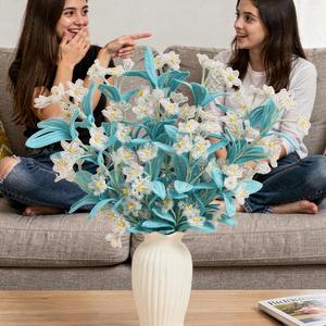 Mixed Texture Pipe Cleaner Flower <b>Kit</b> Glitter Fuzzy Makesbouquet for 5 Color Choices - Product Image 6