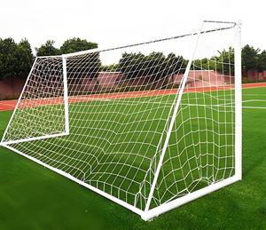 But de football blanc portable et durable avec filet toutes saisons, pliable et mobile, pour projets de vente en gros - Product Image 1