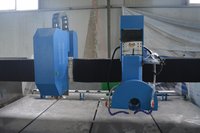CNC-Fräsmaschine für Granit und Stein mit Brückensäge zum Schneiden und Gravieren