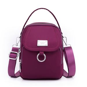 <b>Nylon</b> Zipper Closure Casual <b>Shoulder</b> <b>Bag</b> Mini Crossbody Handbag for Women - Product Image 5