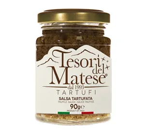 Salsa al tartufo prodotta a mano di alta qualità in scatola confezione da 90g in barattolo di vetro ideale per le tue ricette perfette per il commercio all'ingrosso