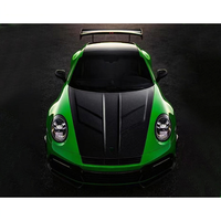 Compatible avec 911 992 2018+ - Capot moteur avant en fibre de carbone style MBJ - Nouveaux boulons - Kit carrosserie - Pièces automobiles - Accessoires de style
