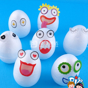 3-7cm mô hình Polystyrene xốp bọt trứng bóng cho DIY Giáng sinh ngày hoặc ngày phục sinh trang trí DIY Trắng thủ công - Product Image 4