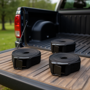 <b>Cargo</b> Tie Down Straps 4 Pack Zinc Alloy Buckle Straps For Truck <b>Cargo</b> <b>Control</b> <b>Accessories</b> - Product Image 2