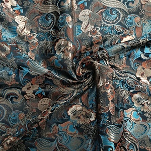 JS081F <span class=keywords><strong>Tissu</strong></span> Brocart Jacquard en Taffetas de Polyester Style Ancien Paisley pour <span class=keywords><strong>Doublure</strong></span> de Costume, Veste et <span class=keywords><strong>Manteau</strong></span> – Vente Chaude - Product Image 5