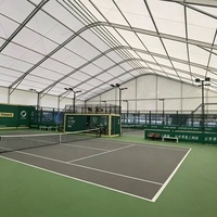 Tente de padel isolée thermiquement avec couverture en PVC pour les zones extérieures à haute température