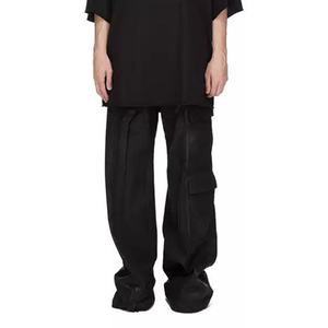 กางเกงยีนส์สีดำแบบกำหนดเองสำหรับผู้ชาย ผ้าฝ้ายคุณภาพสูง ลายฟอยล์สีทองสไตล์วินเทจ กางเกงเดนิมทรงแบ็กกี้ กางเกงลำลอง กางเกงยีนส์ผู้ชาย - Product Image 3