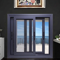 Fenêtre coulissante double personnalisée moderne Écran insonorisé en acier inoxydable et alliage d'aluminium Persienne pour projet de maison de villa