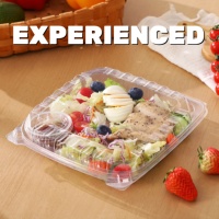 Contenants à lunch BOPS légers en gros, boîtes carrées transparentes pour emporter, emballages alimentaires et pour fruits, boîtes à salade en plastique