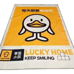 Heopono Professional Bag Manufacturer Fashion Lucky Home Full Printing Cotton Canvas Custom Fabric Woven Waterproof Picnic Rug