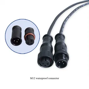 Plug-in Type Or Panel Mounting 2 3 4 5 6 7 8 9Pins Electrical Round IP67 IP68 Male Female Waterproof Connector Cable