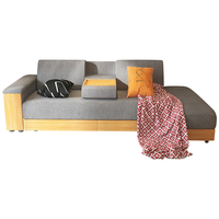 Sofá Cama de Tres Plazas de Estilo Japonés Moderno y Minimalista, Multifuncional para Apartamentos Pequeños, Sala de Estar, Cajonera, Zapatero