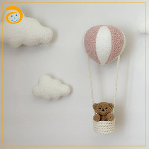 Ensemble d'éclairage décoratif pour chambre d'enfant - Lampes murales en forme de nuage moelleux et lampe en forme de montgolfière pour chambre de bébé - Product Image 6