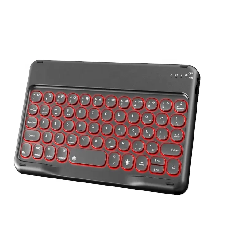 JZ-156 58 Keys 7.85-8.5 inch bluetooth wireless round keycap de sign multi device mini keyboard