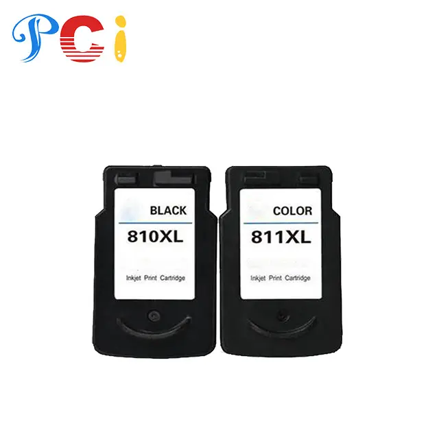 PCI 810XL 811XL PG810 CL811 PG 810 CL 811 XL PG-810 CL-811 Warna Kartrid Tinta Manufaktur Ulang untuk Printer Canon Pixma IP2770