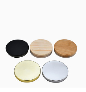 6oz 8oz 10oz 12oz multicolore Blanc Noir Rose Givré Ambre Bocaux Bougeoir Avec Couvercles En Bois - Product Image 6