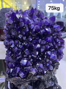 Grande Cluster di Cristallo di Ametista Naturale all'Ingrosso, Pietra di Quarzo Curativa, Geodi per Decorazione Casa - Product Image 3