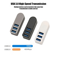 Mini Hub USB 3.0 Portátil 3 en 1, Divisor USB, Carga USB, Transferencia de Datos de Alta Velocidad, Adaptador para Laptop, HUB para Computadora