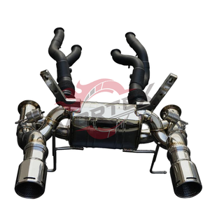 Système d'échappement automobile de haute performance de style vortex en acier inoxydable SS304 pour Lamborghini Aventador LP700 à SVJ - Product Image 1