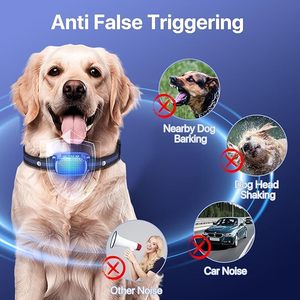 Su Geçirmez Otomatik Havlama Önleyici Tasma Akıllı Köpek Havlama Tanıma Sistemi Şarj Edilebilir Otomatik Uyku Modu Şok Yok Seçeneği Ayarlanabilir Kayış - Product Image 2
