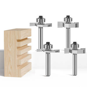 Fraise <span class=keywords><strong>à</strong></span> bois en T pour fraisage et chanfreinage d'angle, deux-en-un, avec poignée, 2 dents, tranchant de coupe de 10 mm - Product Image 4