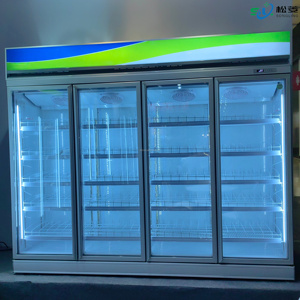 Refrigerador de Bebidas <span class=keywords><strong>Coca</strong></span>-Cola de Doble Puerta Transparente con Iluminación, Tipo Chiller de Montaje Superior - Product Image 1