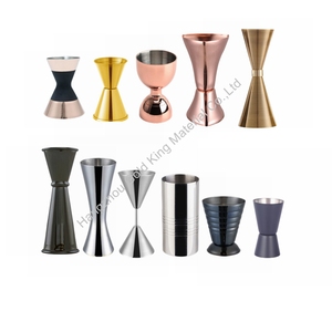 Jigger de Bar de estilo japonés de grado alimenticio, 0,5 oz/1oz, 1oz/2oz, con medición de acero inoxidable 304, anillo delgado para cóctel de Vodka, <span class=keywords><strong>Gin</strong></span> - Product Image 6