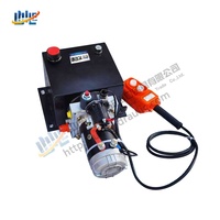 Pompa hidrolik elektro untuk Trailer, fungsi ganda 12V 220V 24V 48V DC Unit daya dengan Remote untuk Trailer sampah