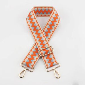 Sangles de sac tissées à motifs chevrons colorés avec boucles et crochets en métal pour accessoires de sac de bricolage personnalisés - Product Image 3